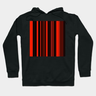 red and black abstract linear pop art design Hoodie